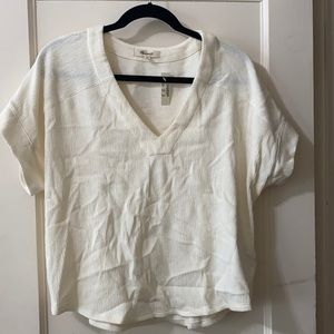 Madewell off white shirt